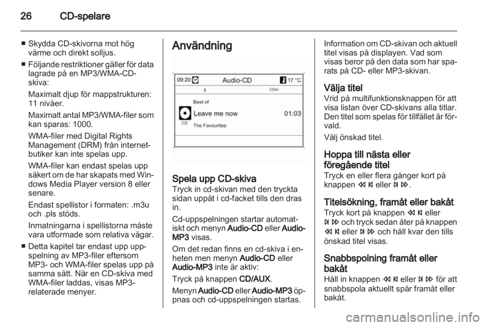 OPEL MOKKA 2013 Handbok för infotainmentsystem OPEL MOKKA 2013 Handbok för infotainmentsystem