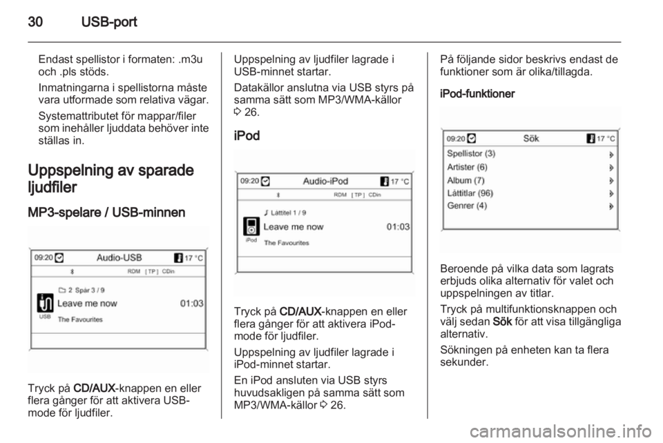 OPEL MOKKA 2013 Handbok för infotainmentsystem OPEL MOKKA 2013 Handbok för infotainmentsystem