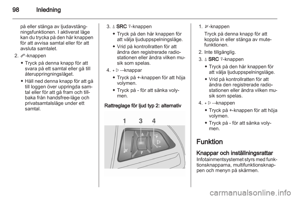 OPEL MOKKA 2013 Handbok för infotainmentsystem OPEL MOKKA 2013 Handbok för infotainmentsystem