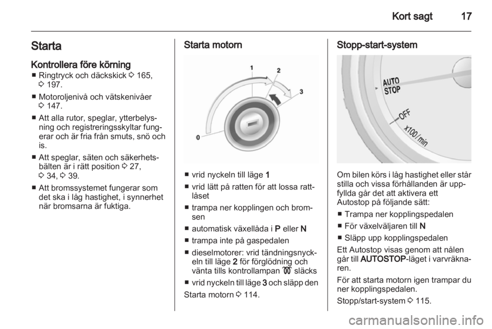 OPEL MOKKA 2013 Instruktionsbok OPEL MOKKA 2013 Instruktionsbok