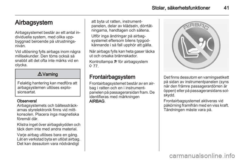 OPEL MOKKA 2013 Instruktionsbok OPEL MOKKA 2013 Instruktionsbok
