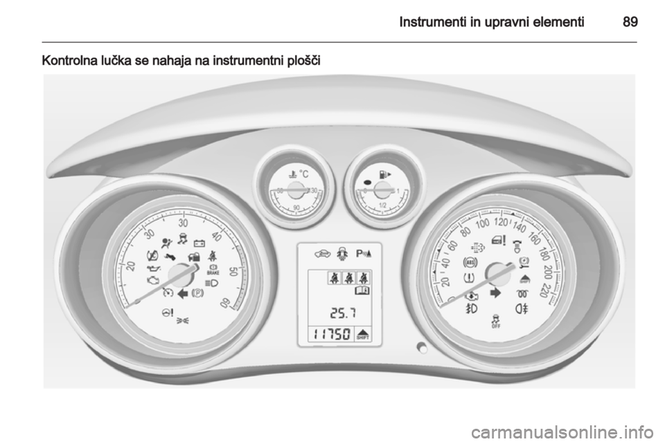 OPEL MERIVA 2011.5 Uporabniški priročnik OPEL MERIVA 2011.5 Uporabniški priročnik