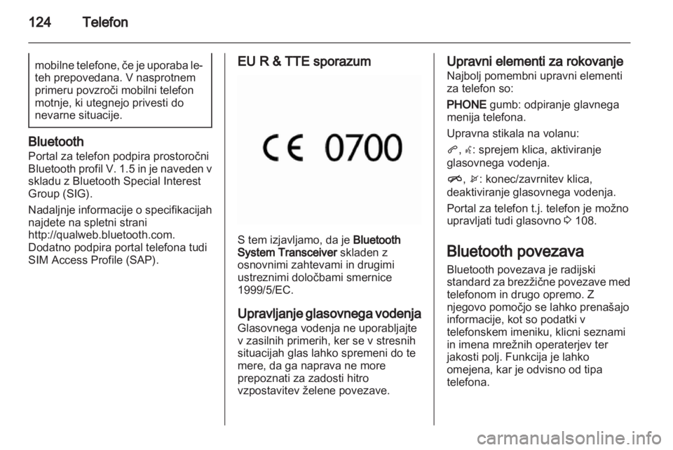 OPEL MERIVA 2013.5 Navodila za uporabo Infotainment sistema OPEL MERIVA 2013.5 Navodila za uporabo Infotainment sistema