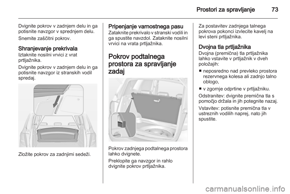 OPEL MERIVA 2013.5 Uporabniški priročnik OPEL MERIVA 2013.5 Uporabniški priročnik