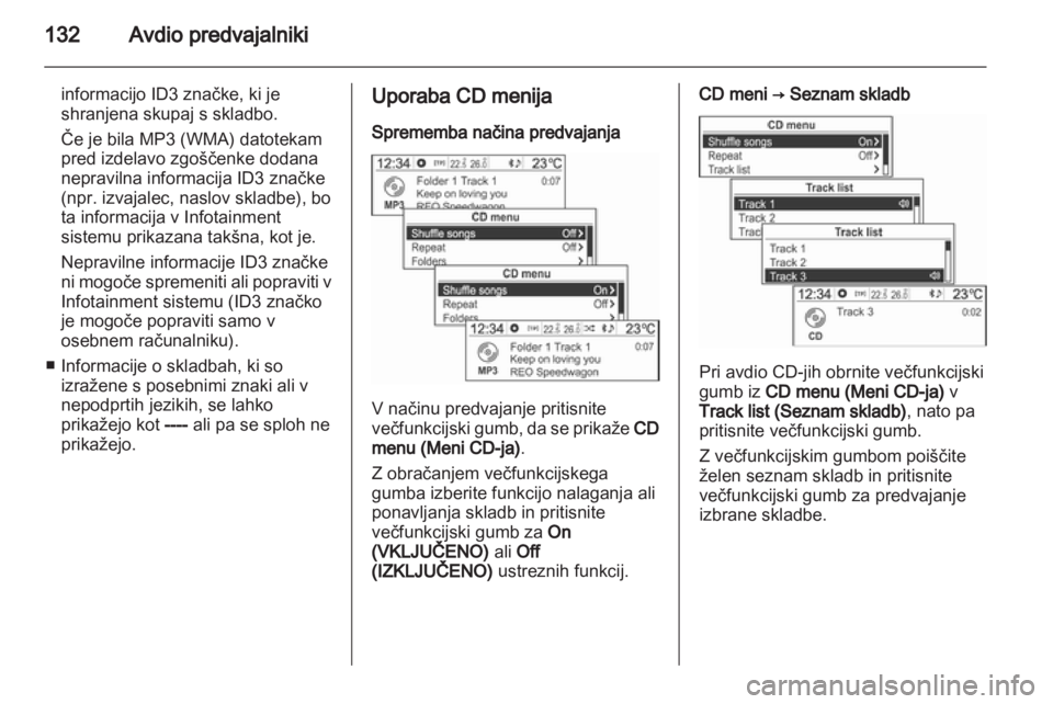 OPEL MOKKA 2013  Navodila za uporabo Infotainment sistema 