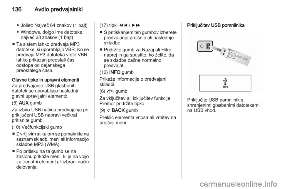 OPEL MOKKA 2013  Navodila za uporabo Infotainment sistema 