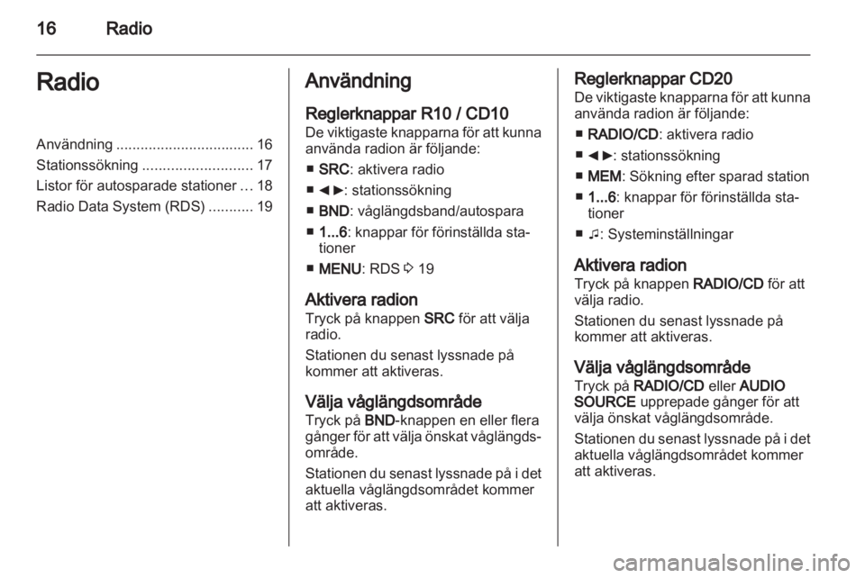 OPEL MOVANO_B 2011.5  Handbok för infotainmentsystem 
