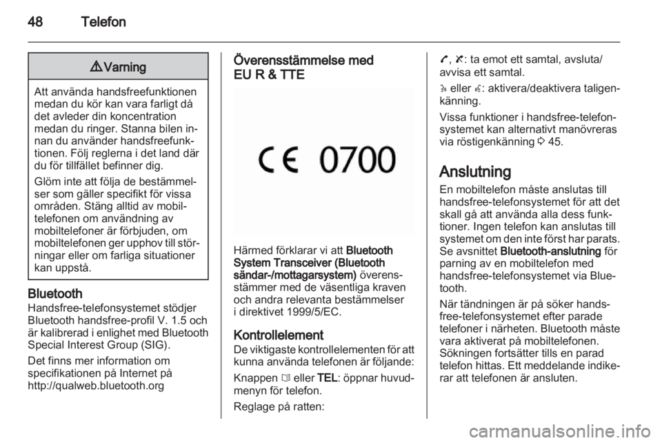 OPEL MOVANO_B 2011.5 Handbok för infotainmentsystem OPEL MOVANO_B 2011.5 Handbok för infotainmentsystem