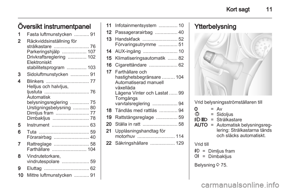 OPEL MOVANO_B 2011.5  Instruktionsbok 