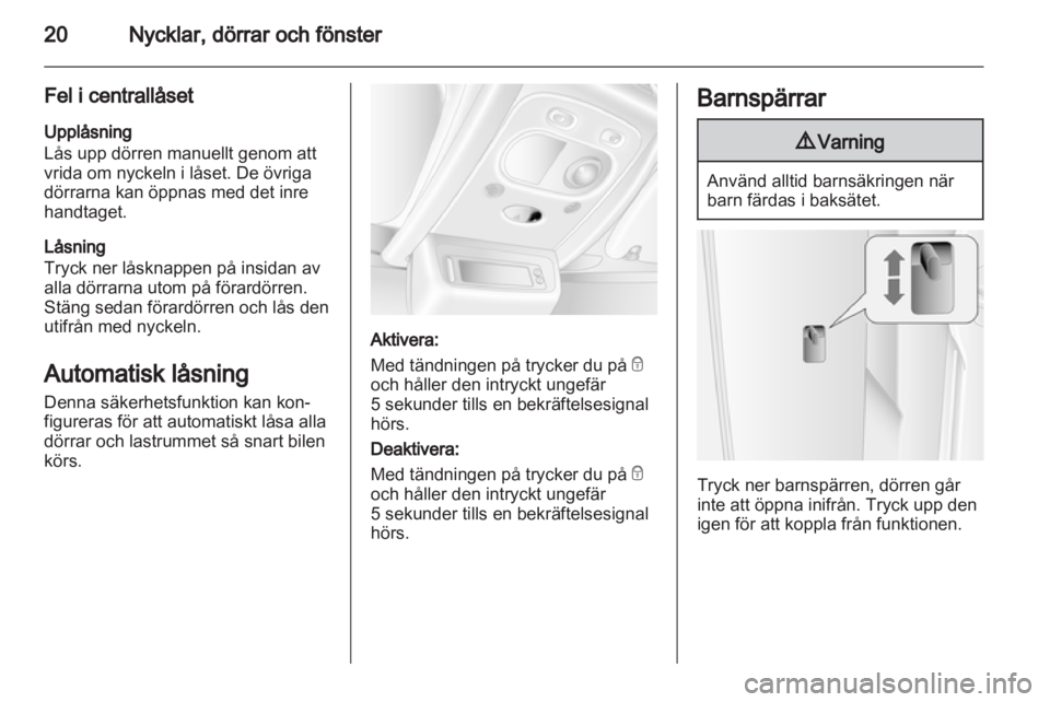 OPEL MOVANO_B 2011.5  Instruktionsbok 