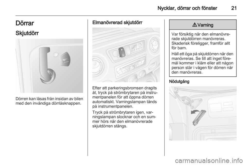 OPEL MOVANO_B 2011.5 Instruktionsbok OPEL MOVANO_B 2011.5 Instruktionsbok