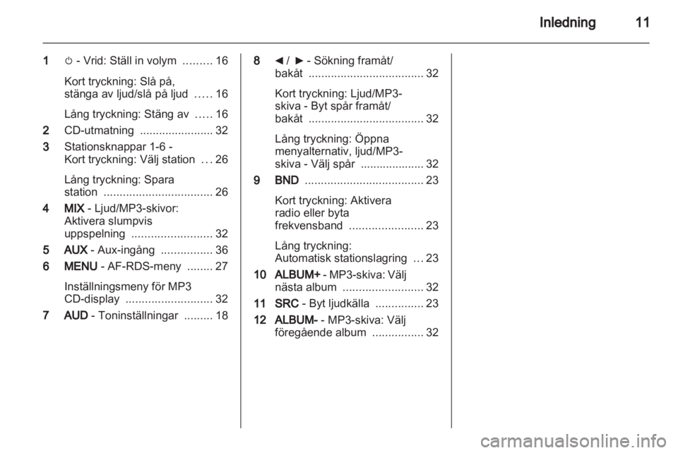 OPEL VIVARO 2012  Handbok för infotainmentsystem 