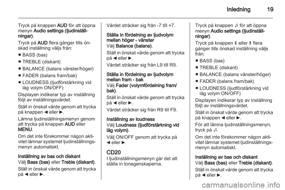 OPEL VIVARO 2012  Handbok för infotainmentsystem 