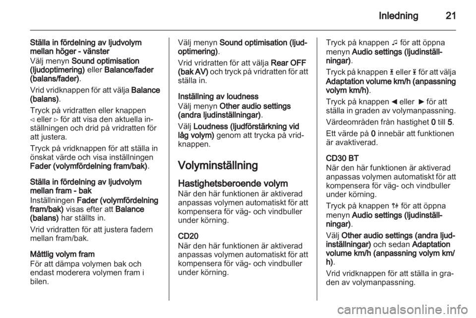 OPEL VIVARO 2012  Handbok för infotainmentsystem 