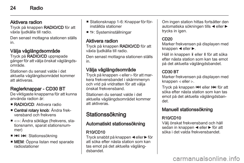 OPEL VIVARO 2012  Handbok för infotainmentsystem 