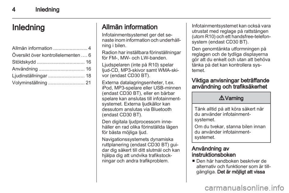 OPEL VIVARO 2012  Handbok för infotainmentsystem 