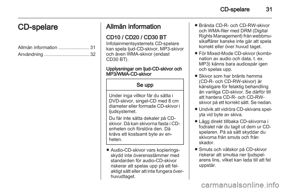 OPEL VIVARO 2012  Handbok för infotainmentsystem 