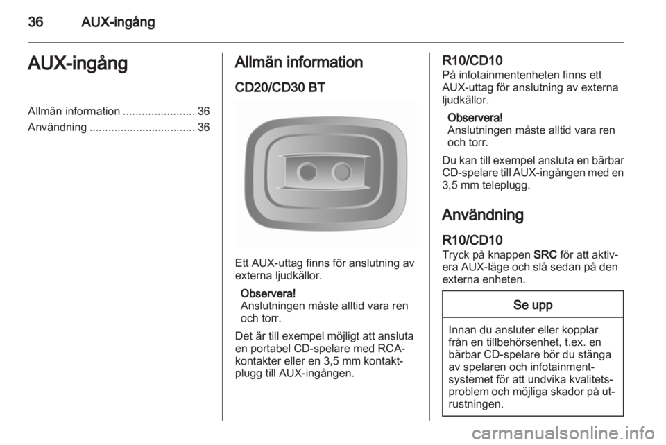 OPEL VIVARO 2012  Handbok för infotainmentsystem 