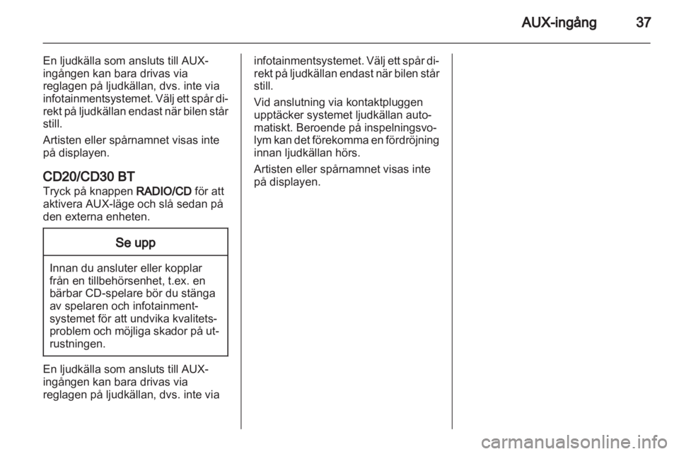 OPEL VIVARO 2012  Handbok för infotainmentsystem 