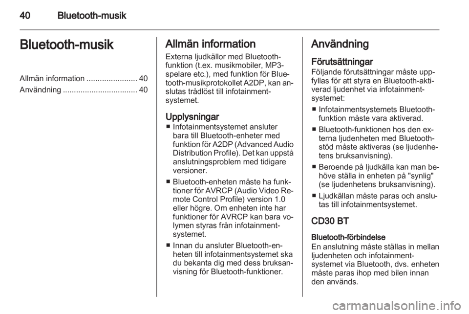 OPEL VIVARO 2012  Handbok för infotainmentsystem 