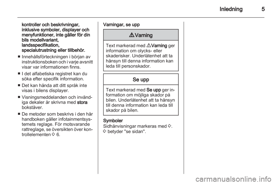 OPEL VIVARO 2012  Handbok för infotainmentsystem 