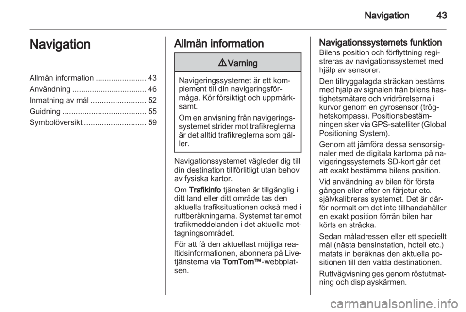 OPEL VIVARO 2012  Handbok för infotainmentsystem 