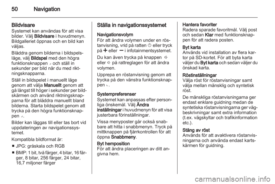 OPEL VIVARO 2012  Handbok för infotainmentsystem 