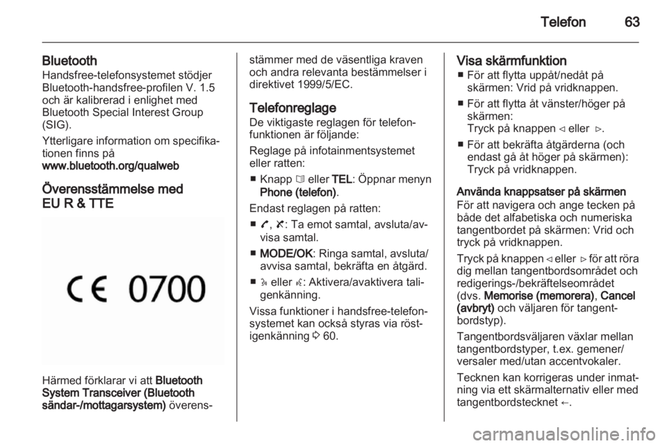 OPEL MOVANO_B 2012 Handbok för infotainmentsystem OPEL MOVANO_B 2012 Handbok för infotainmentsystem