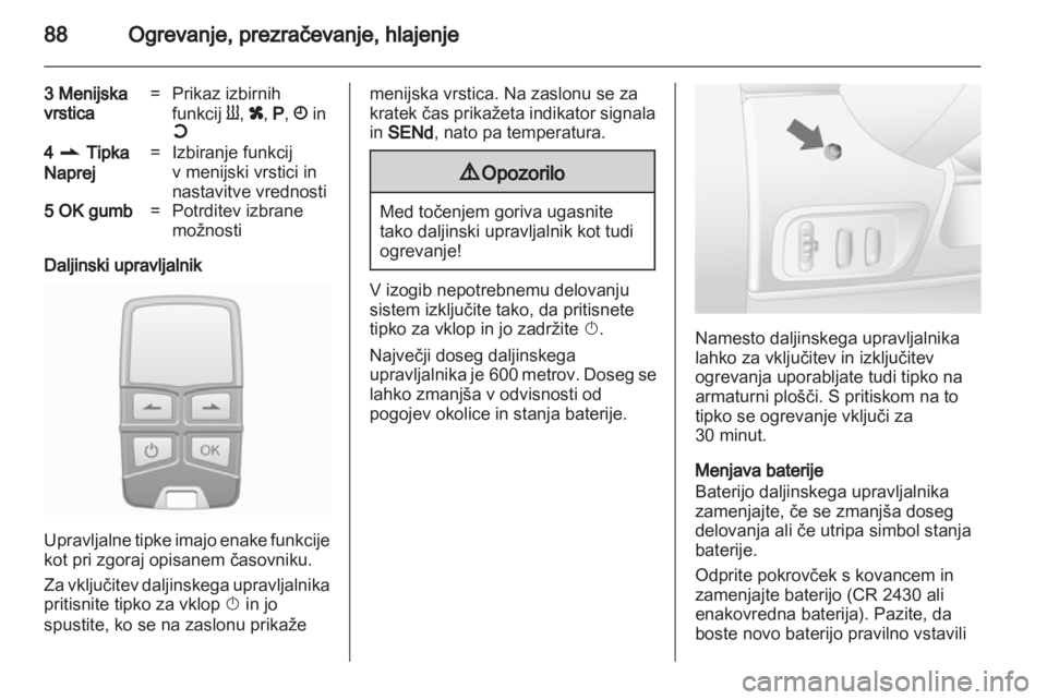 OPEL VIVARO 2012 Uporabniški priročnik OPEL VIVARO 2012 Uporabniški priročnik