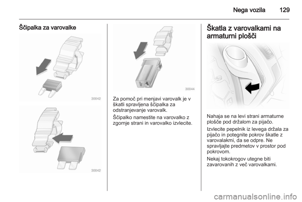 OPEL VIVARO 2013  Uporabniški priročnik 