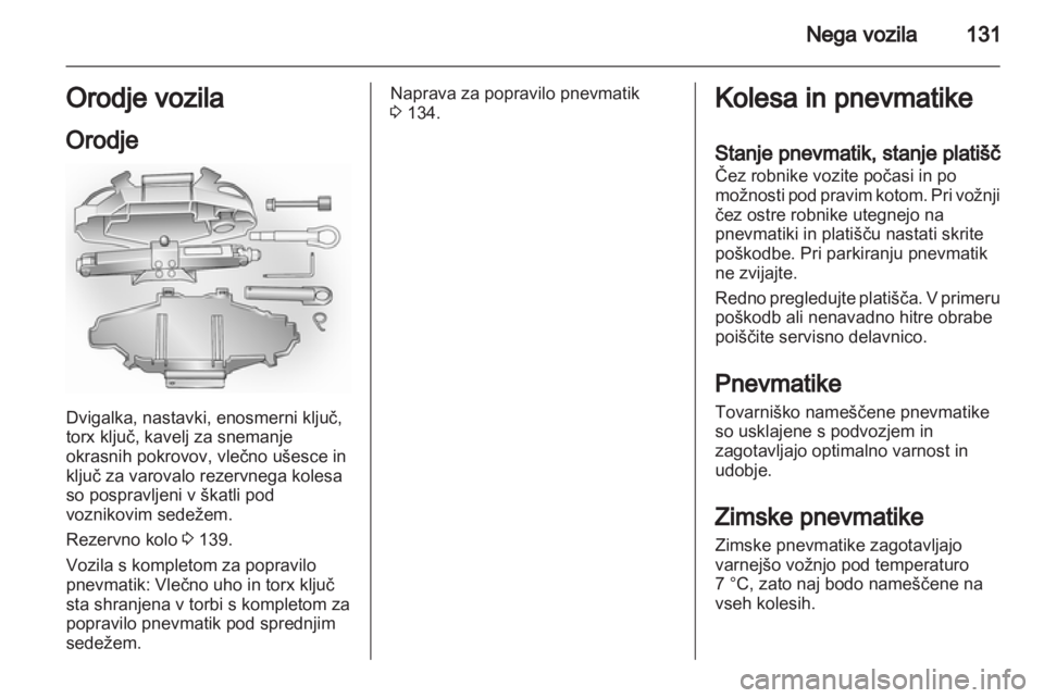 OPEL VIVARO 2013  Uporabniški priročnik 