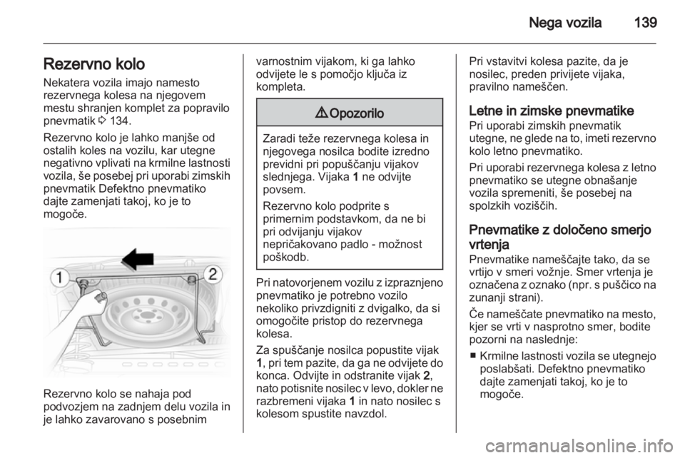OPEL VIVARO 2013  Uporabniški priročnik 