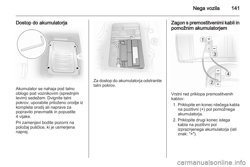 OPEL VIVARO 2013  Uporabniški priročnik 