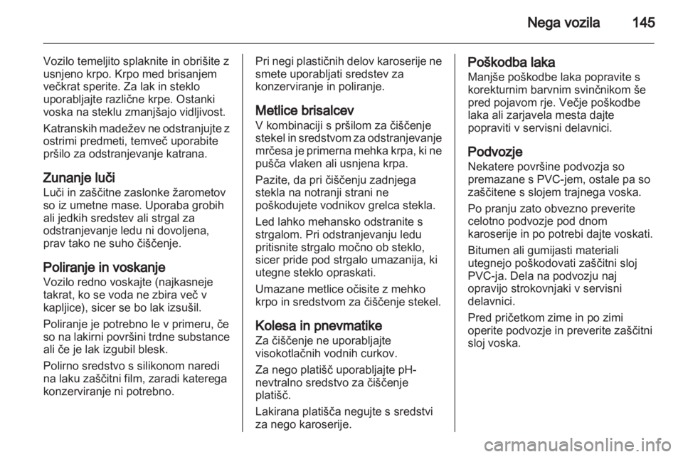 OPEL VIVARO 2013  Uporabniški priročnik 