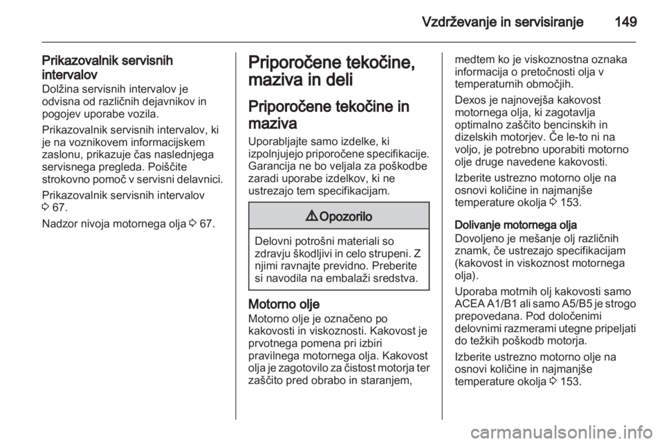 OPEL VIVARO 2013  Uporabniški priročnik 