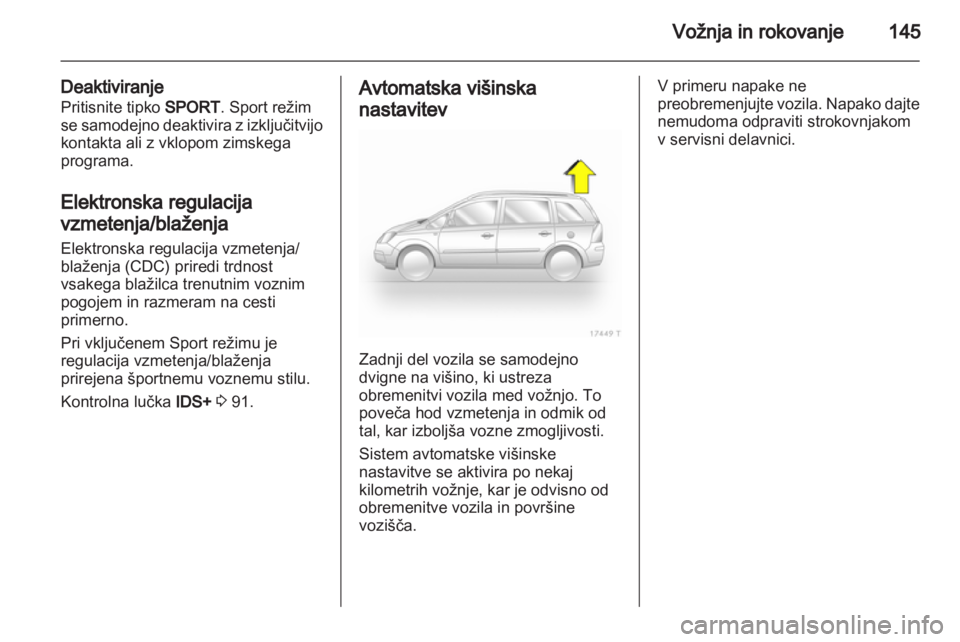 OPEL ZAFIRA 2010.5  Uporabniški priročnik 