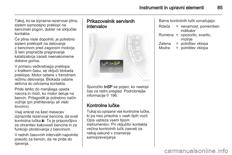 OPEL ZAFIRA 2010.5  Uporabniški priročnik 