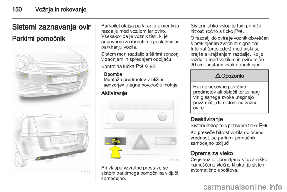 OPEL ZAFIRA 2011.5  Uporabniški priročnik 