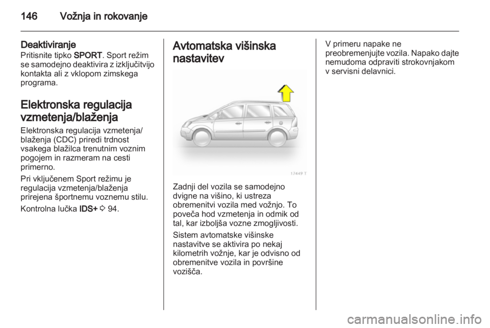 OPEL ZAFIRA 2012  Uporabniški priročnik 