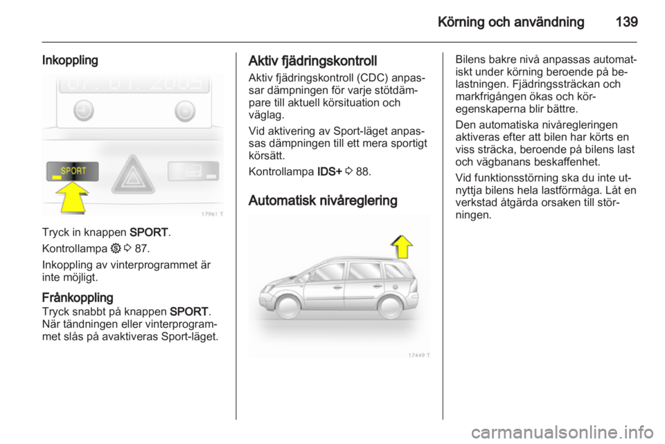 OPEL ZAFIRA 2010 Instruktionsbok OPEL ZAFIRA 2010 Instruktionsbok