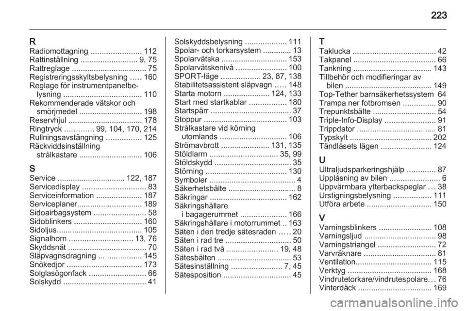 OPEL ZAFIRA 2010  Instruktionsbok 