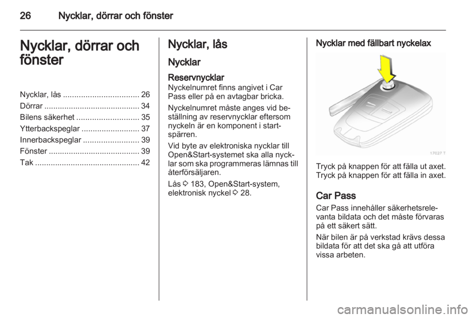 OPEL ZAFIRA 2010  Instruktionsbok 