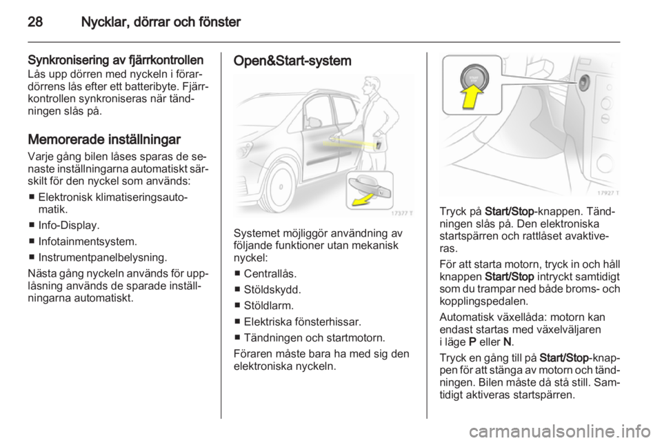 OPEL ZAFIRA 2010  Instruktionsbok 