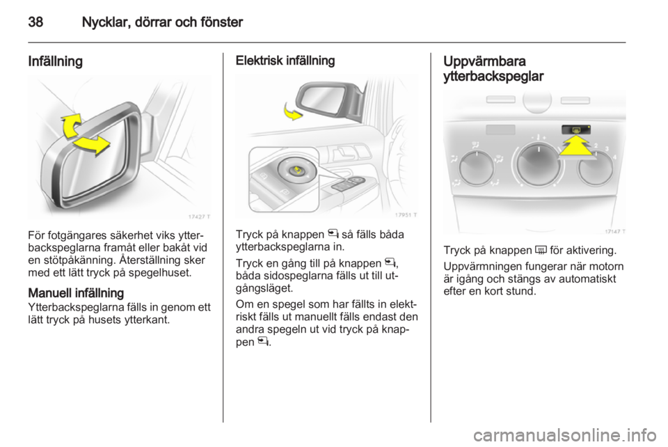 OPEL ZAFIRA 2010  Instruktionsbok 