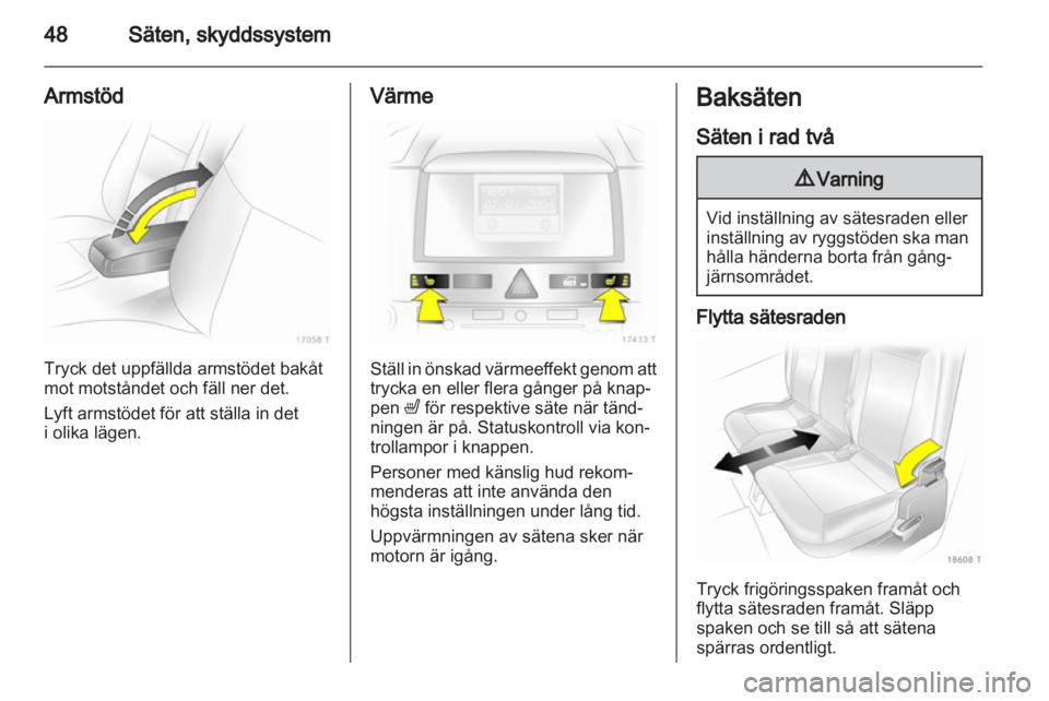 OPEL ZAFIRA 2010  Instruktionsbok 