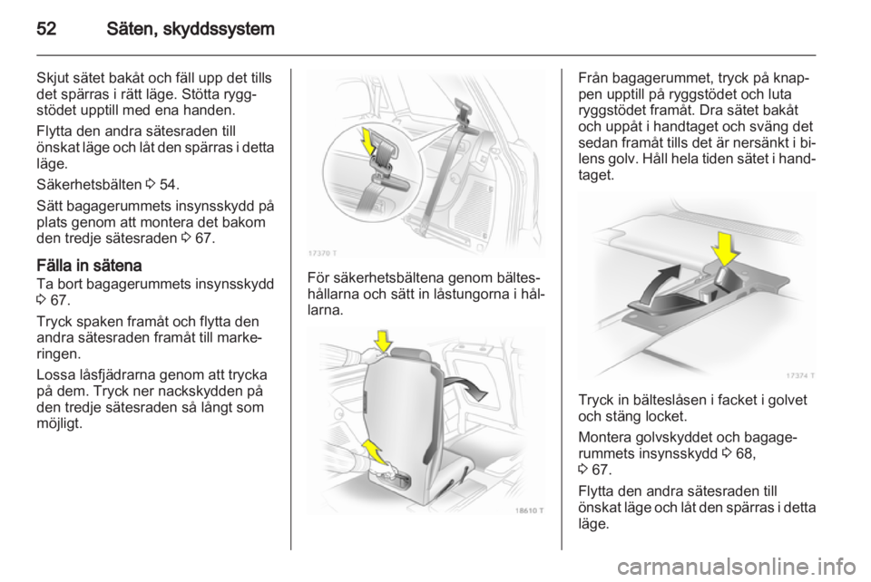 OPEL ZAFIRA 2010  Instruktionsbok 