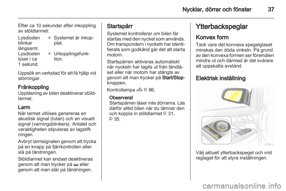 OPEL ZAFIRA 2010.5  Instruktionsbok 