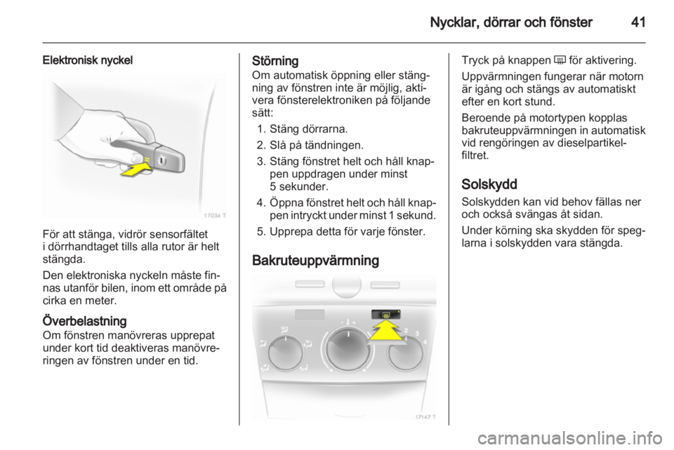 OPEL ZAFIRA 2010.5  Instruktionsbok 