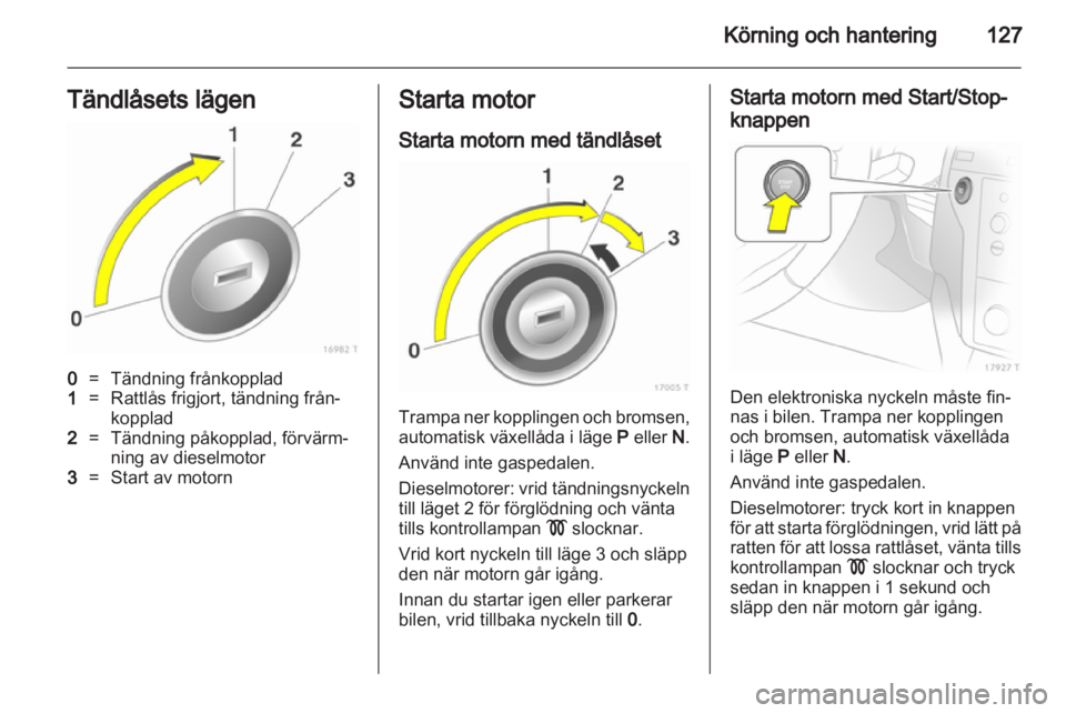 OPEL ZAFIRA 2011  Instruktionsbok 
