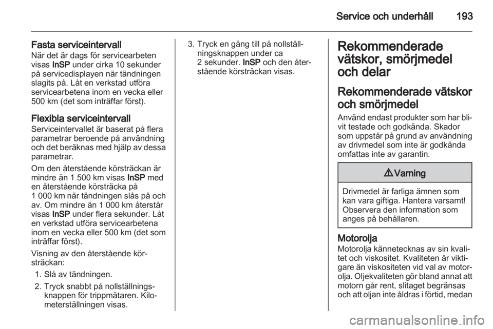 OPEL ZAFIRA 2011  Instruktionsbok 